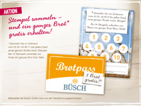 Stempel sammeln � und ein ganzes Brot* gratis erhalten!