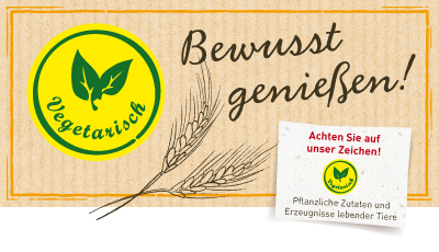 Vegetarische Produkte der B�ckerei B�sch